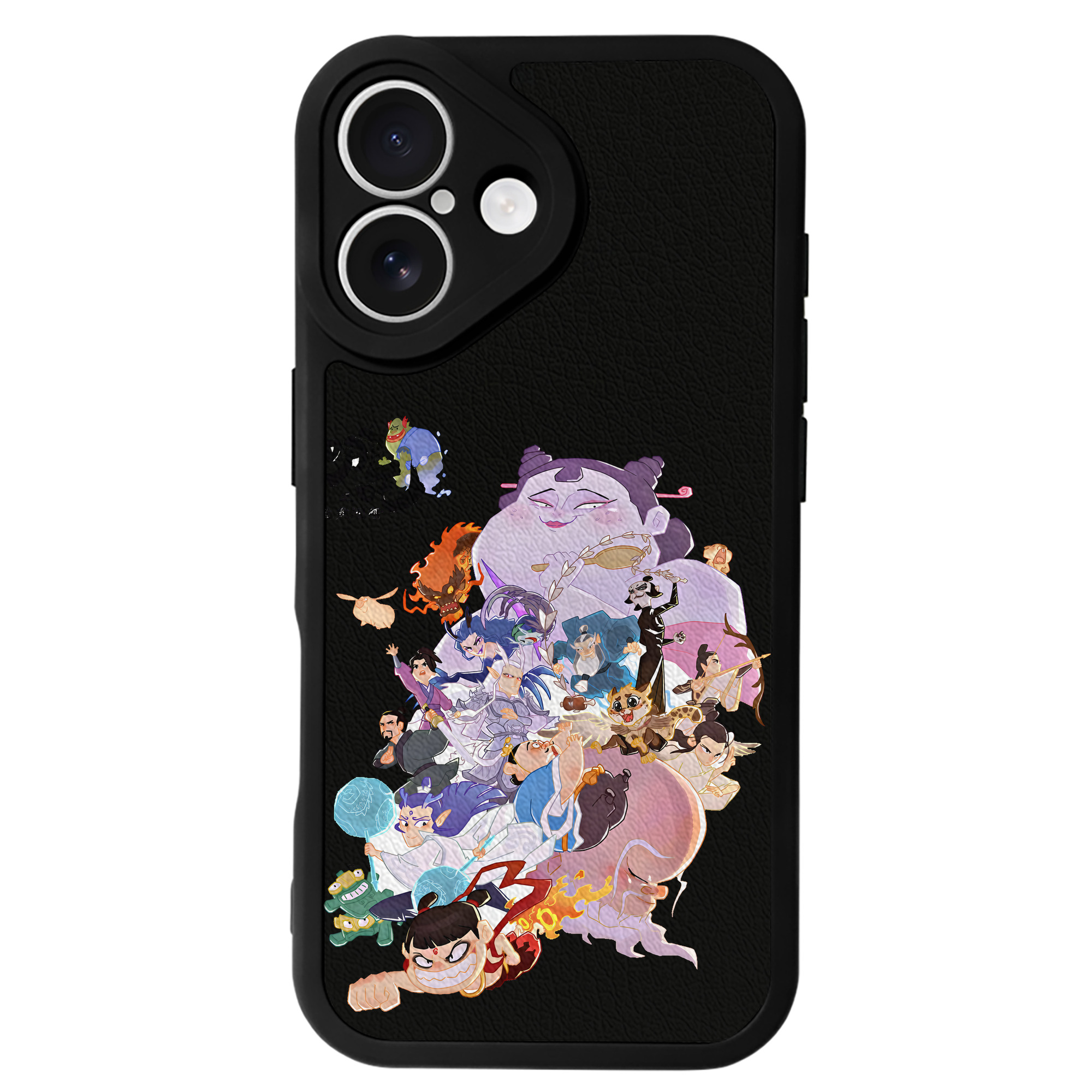 （画像用） Ne Zha 2 ナタ 魔童の大暴れ 【iPhone 16シリーズ対応】シリコンスマホケース（レザー調） 材質：シリコン
